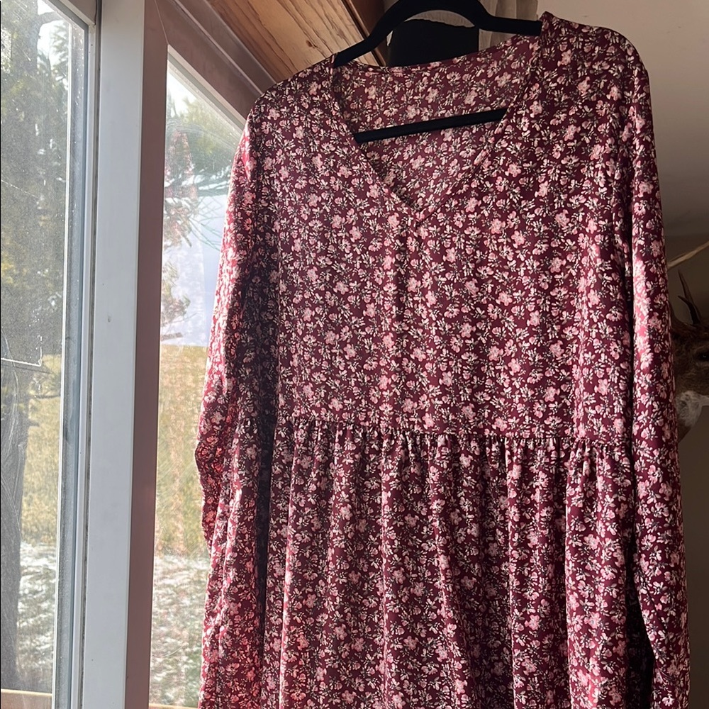 Floral V-Neck Dress